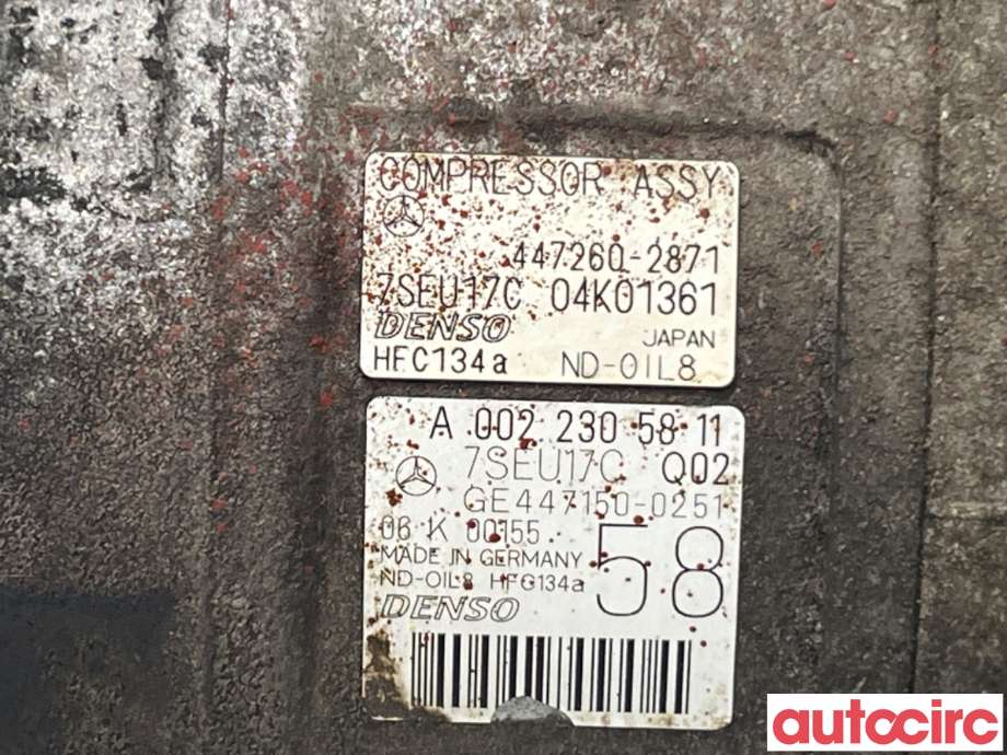 Aircondition kompressor til Mercedes ML 2005-2011 (W164) (W164) (MERCEDES|A0022305811|447150-0251)