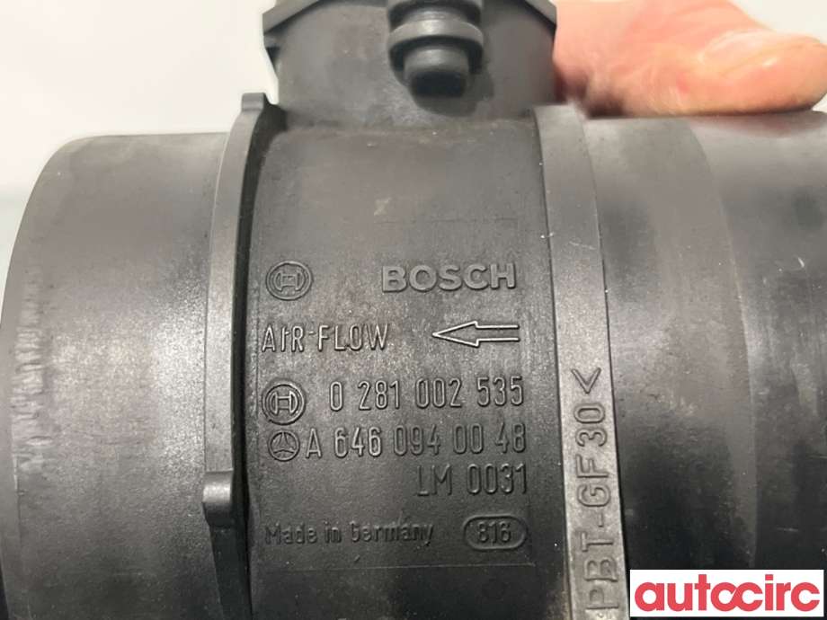 Luftmengde/luftmassemåler til Mercedes E-Klasse 2006-2009 (Fase 2) (W211) (W211) (MERCEDES|A6460940048|0281002535)
