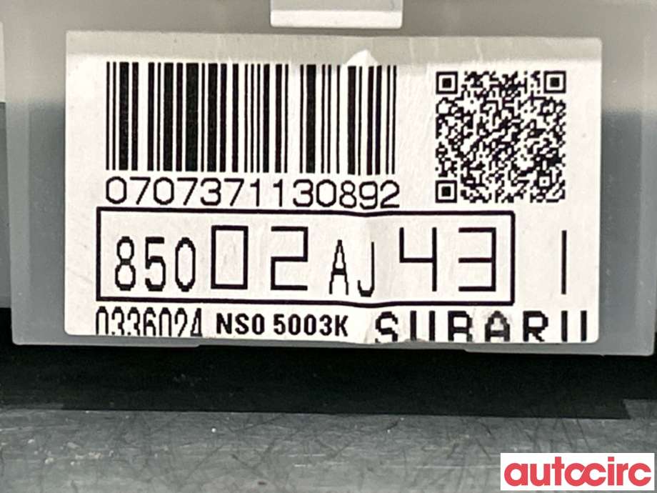 Instrumentpanel til Subaru Legacy 2009-2015  (SUBARU|85021AJ201)