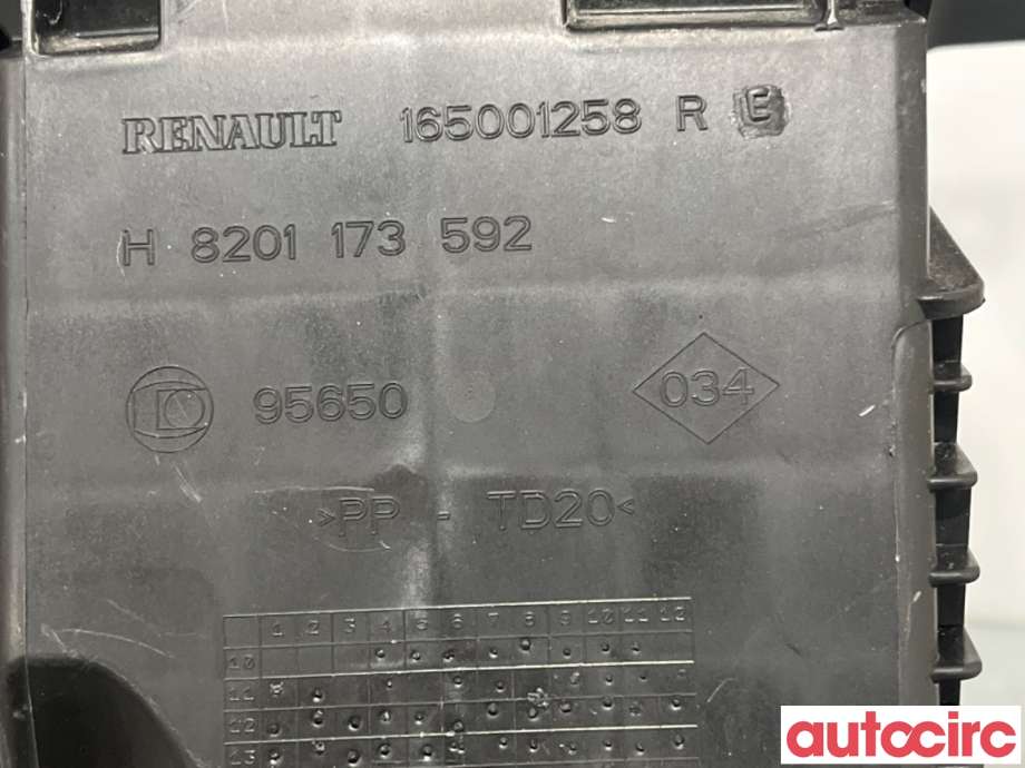 Luftfilterboks til Renault Captur 2013-2020 (Type I)  (RENAULT|165001258R|)