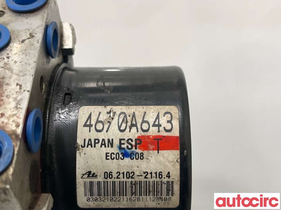 ABS sentral til Mitsubishi ASX 2010-2019  (MITSUBISHI|4670A644|062109-63493|4670A643)