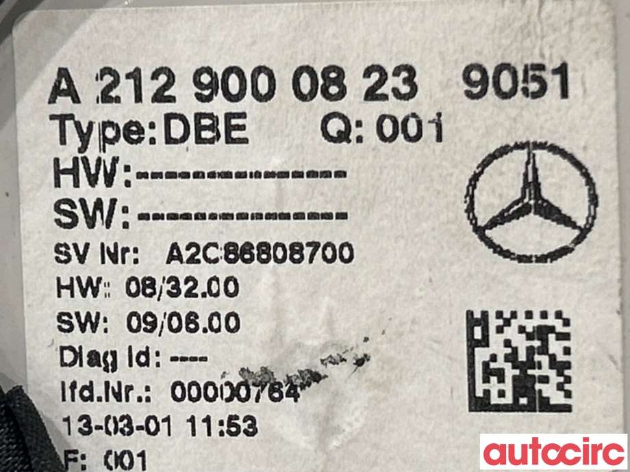 Taklyspanel til Mercedes E-Klasse 2013-2016 (Fase 2) (W212) (W212) (MERCEDES|A2129000823)