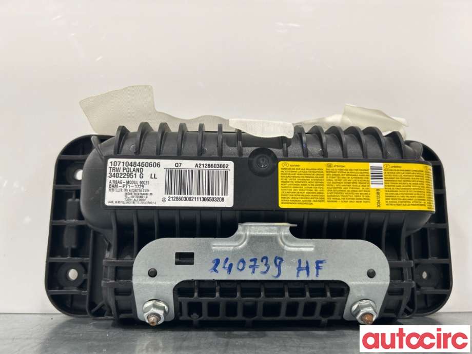 Airbag passasjer til Mercedes E-Klasse 2013-2016 (Fase 2) (W212) (W212) (MERCEDES|A2128603002)