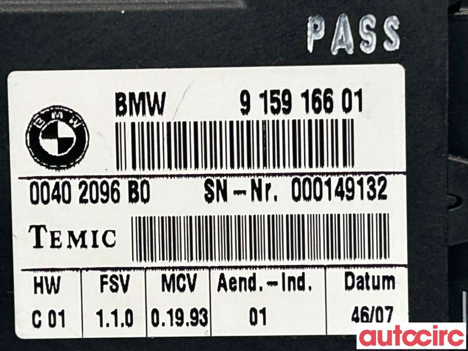 Styreenhet comfort (BCM) til BMW 5-Serie 2003-2010 (E60/E61) (E60/E61) (BMW|61359182128)
