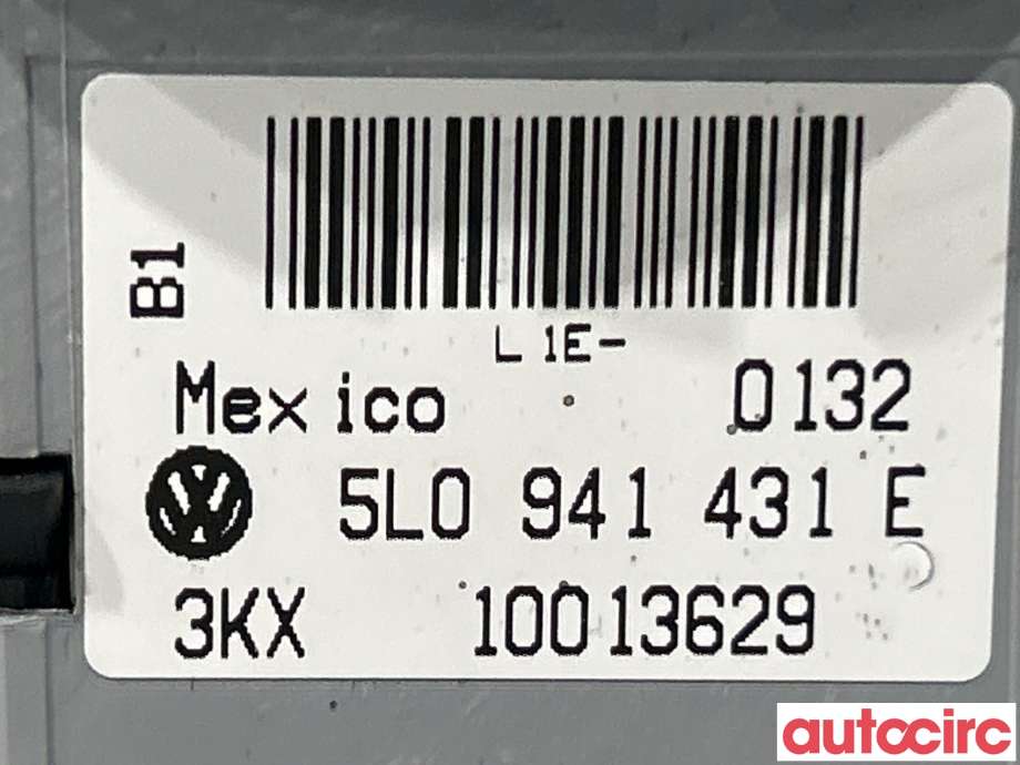 Bryter lys til Škoda Yeti 2009-2013 (Fase 1)  (SKODA|5L0941431E)