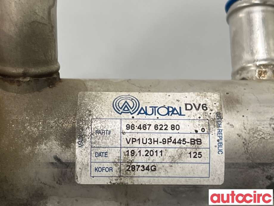 EGR-ventil til Citroën Berlingo 2008-2015 (Type II, Fase 1)  (CITROEN|1638154980|V29006980|9646762280)