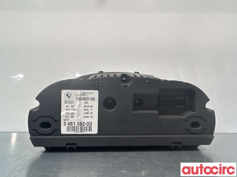 Instrumentpanel til BMW X3 2007-2010 (Fase 2) (E83) (E83) (BMW|62103451582)