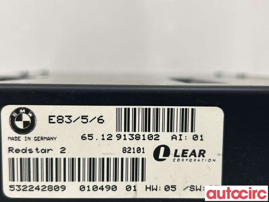 Bilstereo forsterker til BMW X3 2007-2010 (Fase 2) (E83) (E83) (BMW|65129138102)
