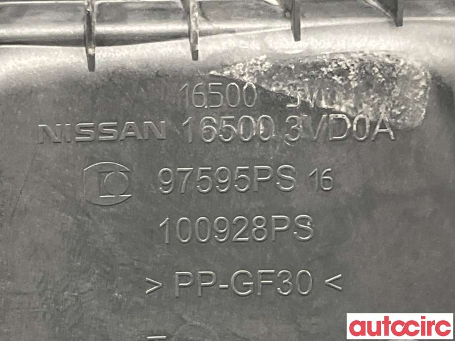 Luftfilterboks til Nissan Note 2013-2017 (Type II) (NISSAN|165003VD0B||165003VD0A)