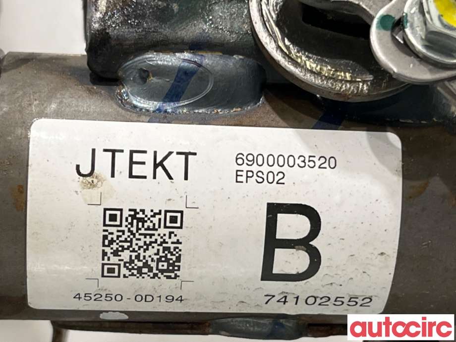 Rattaksel elektrisk servo til Toyota Yaris 2014-2020 (Type III, Fase 2)  (TOYOTA|4520A0D061|6900003520|45250-0D194)