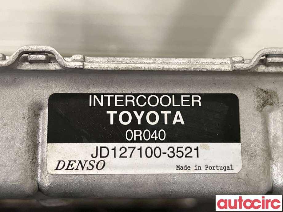 Intercooler til Toyota Avensis 2009-2015 (Type III, Fase 1)  (TOYOTA|179400R040)