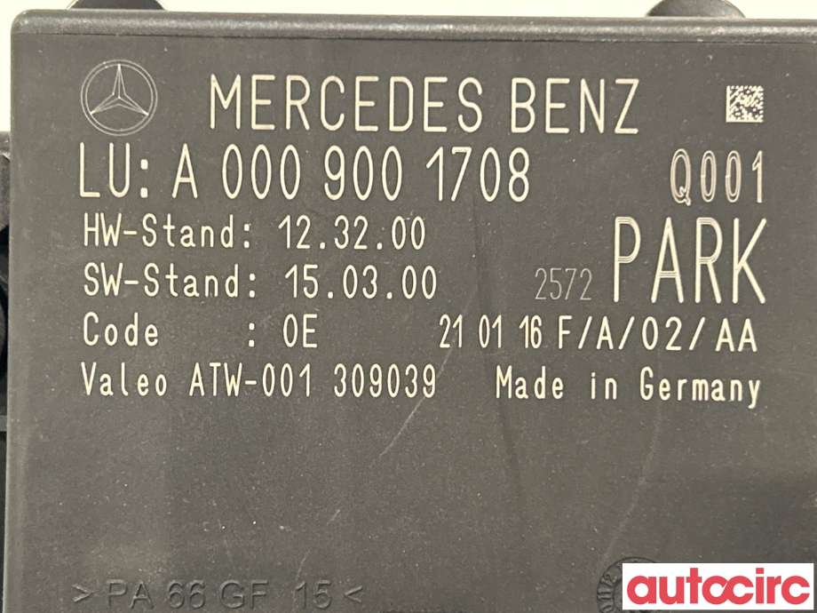 Styreenhet parkering til Mercedes Vito 2014-->> (W447) (W447) (MERCEDES|A0009001708)