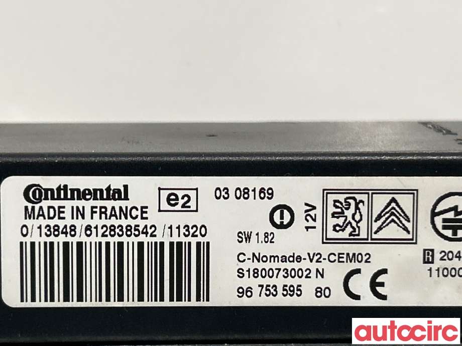 Styreenhet bluetooth til Citroën Berlingo 2008-2015 (Type II, Fase 1)  (CITROEN|0308169)