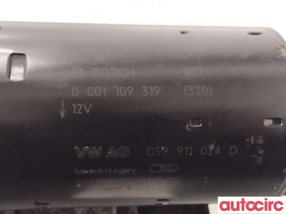 Starter diesel til Audi A6 2008-2011 (Type III, Fase 2) (C6) (C6) (AUDI|059911024DX|0001109319|059911024D)