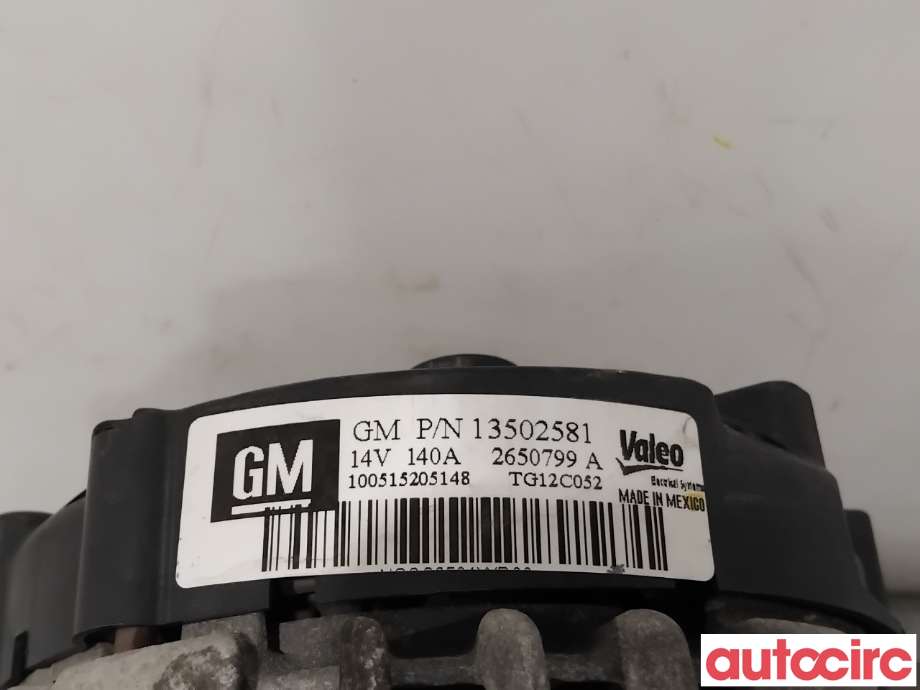 Dynamo til Saab 9-5 2010-2011 (Type II)  (SAAB|13502581|TG12C052)