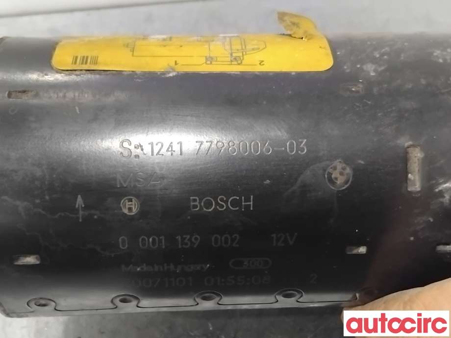 Starter diesel til BMW 3-Serie 2005-2011 (E90/E91/E92/E93) (E90/E91/E92/E93) (BMW|12418511746|0001139002|12417798006)