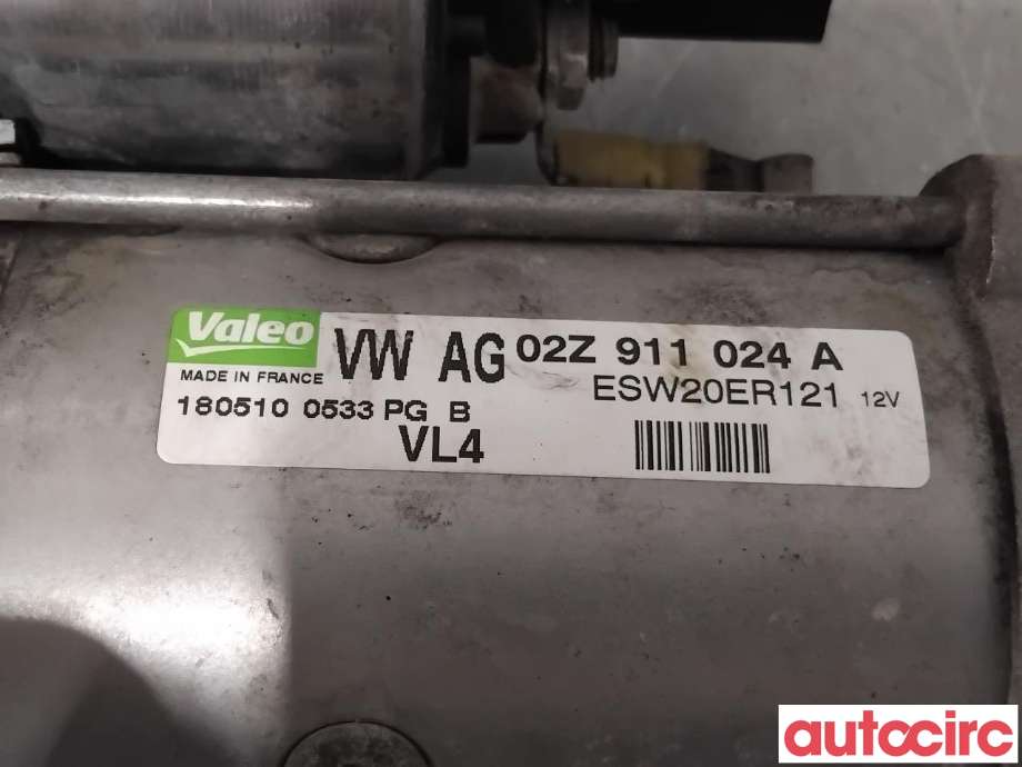 Starter diesel til VW Golf VI 2008-2012  (VOLKSWAGEN|02Z911024AX|ESW20ER121|02Z911024A)