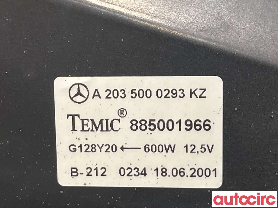 Kjølevifte til Mercedes C-Klasse 2000-2004 (Fase 1) (W203) (W203) (MERCEDES|A2035000293)