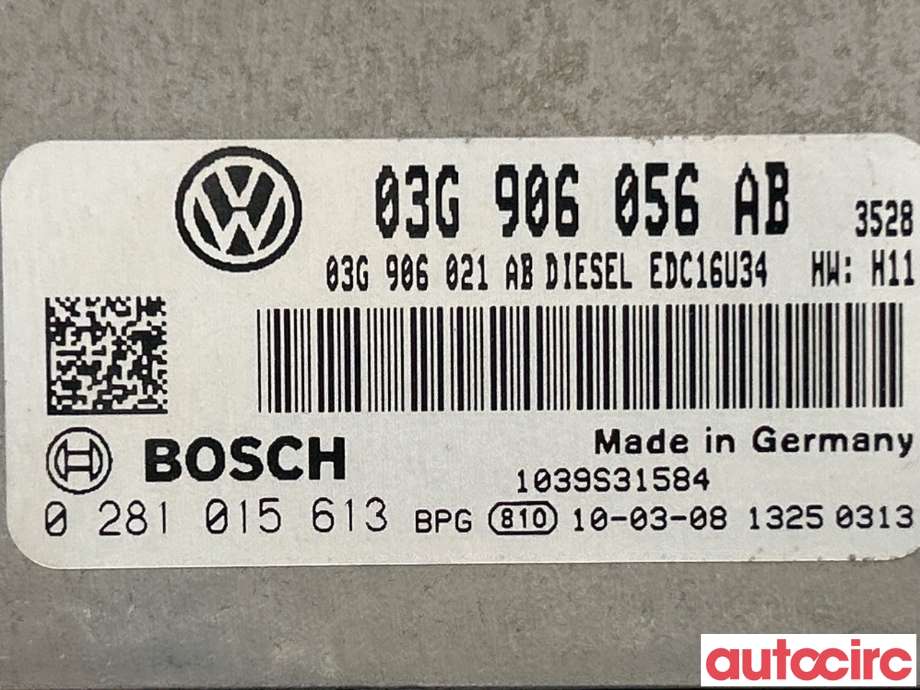 Styreenhet motor til VW Caddy 2004-2010 (Type III, Fase 1)  (VOLKSWAGEN|03G906056AB)
