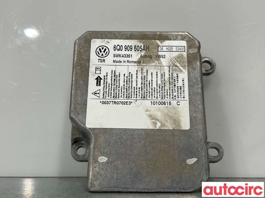 Airbag elektronikk til VW Caddy, 2004-2010 (Type III, Fase 1)  (VOLKSWAGEN|6Q0909605AH)