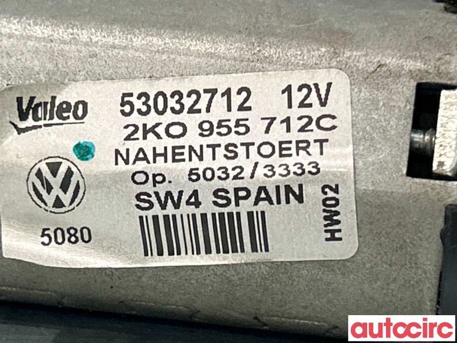 Viskermotor bakrute til VW Caddy 2004-2010 (Type III, Fase 1)  (VOLKSWAGEN|1T0955711D)