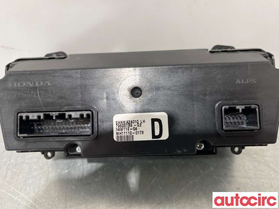 Varmeapparat betjening til Honda Civic 2012-2015 (Type IX, Fase 1)  (HONDA|79604-TA9-F52ZB||76900TB9-G2)