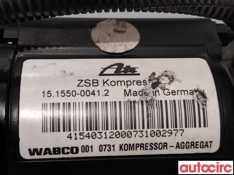 Kompressor nivå/luft til Audi A8 2003-2010 (Type II) (AUDI|4E0616007C|151550-00412|4E0616007E)