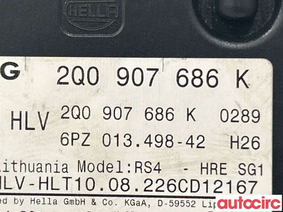 Sensor radar til Škoda Enyaq 2021-->>  (SKODA|2Q0907685K)