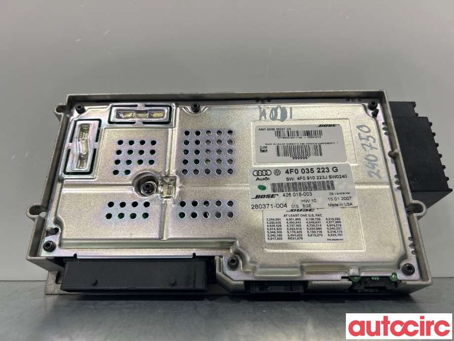 Bilstereo forsterker til Audi A6 2005-2008 (Type III, Fase 1) (C6) (C6) (AUDI|4F0035223G)