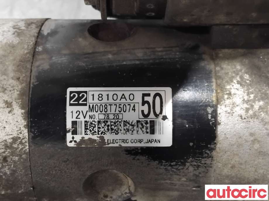 Starter diesel til Mitsubishi Pajero 2007-2016 (Type IV, Fase 1)  (MITSUBISHI|1810A050|M008T75074)