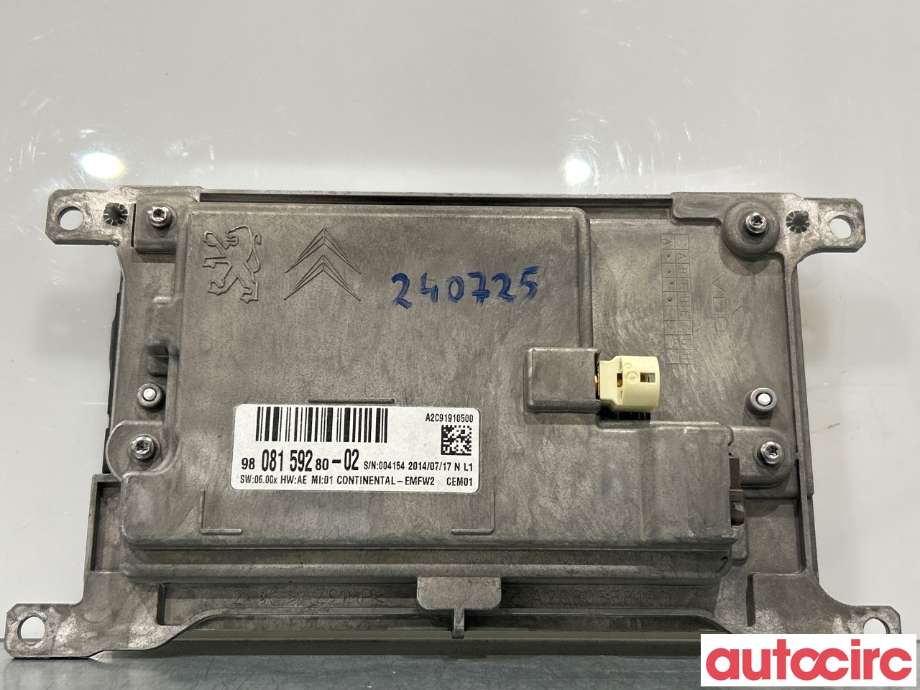 Instrument kjørecomputer til Peugeot 508 2014-2018 (Type I, Fase 2)  (PEUGEOT|9808159280)