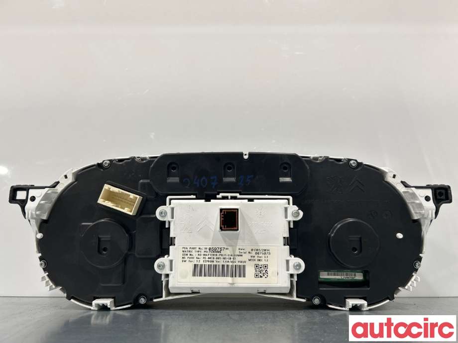 Instrumentpanel til Peugeot 508 2014-2018 (Type I, Fase 2)  (PEUGEOT|9807158780)
