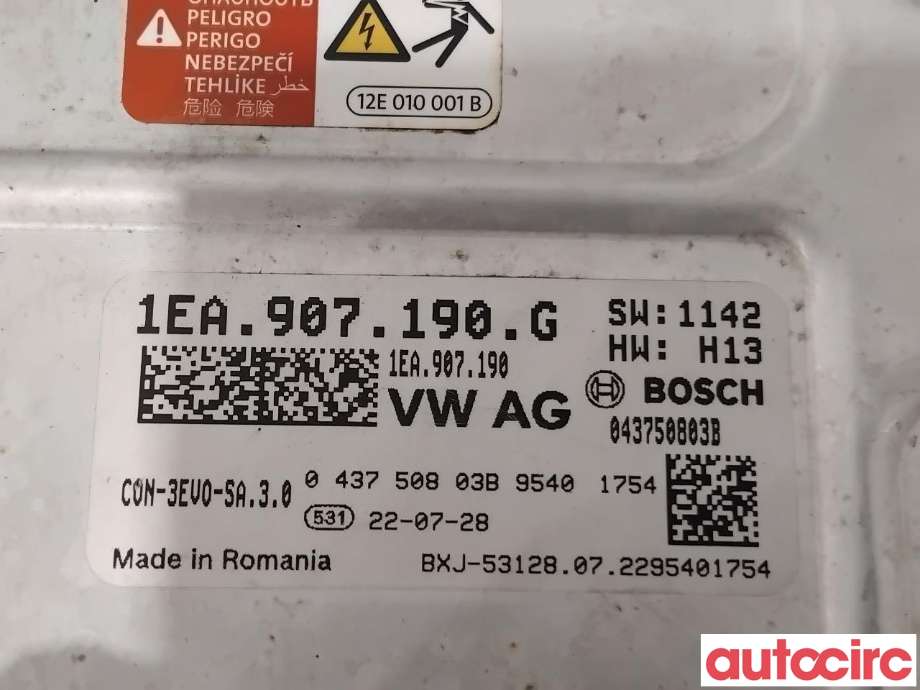 Inverter elbil til Škoda Enyaq 2021-->> (SKODA|1EA907190G|043750803B)