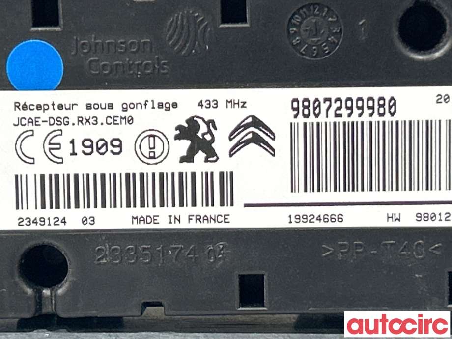 Styreenhet diverse til Peugeot 508 2014-2018 (Type I, Fase 2) (PEUGEOT|1612239280)