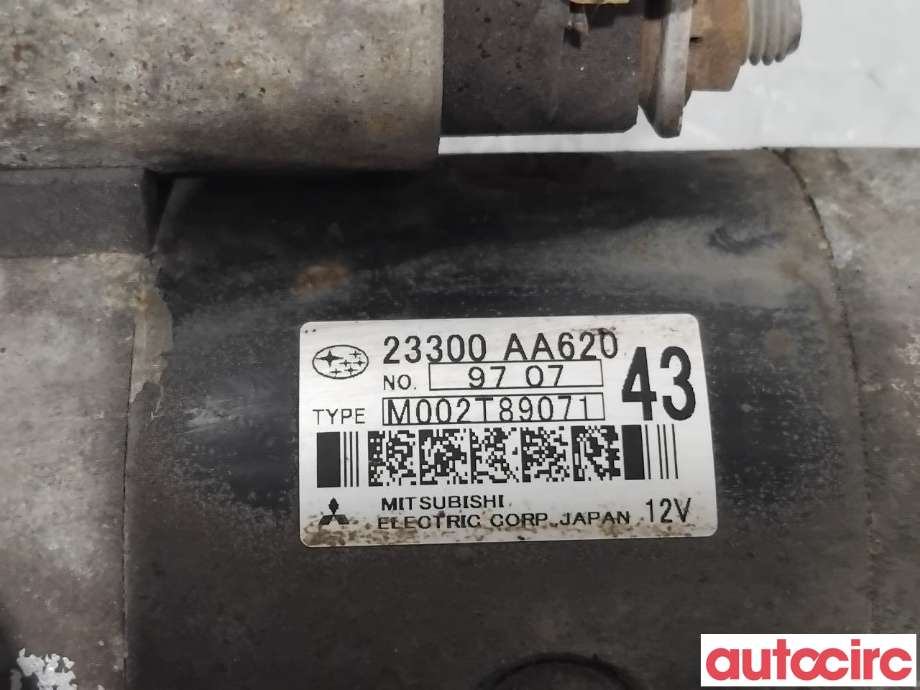 Starter diesel til Subaru Legacy 2009-2015  (SUBARU|23300AA620|M002T89071)