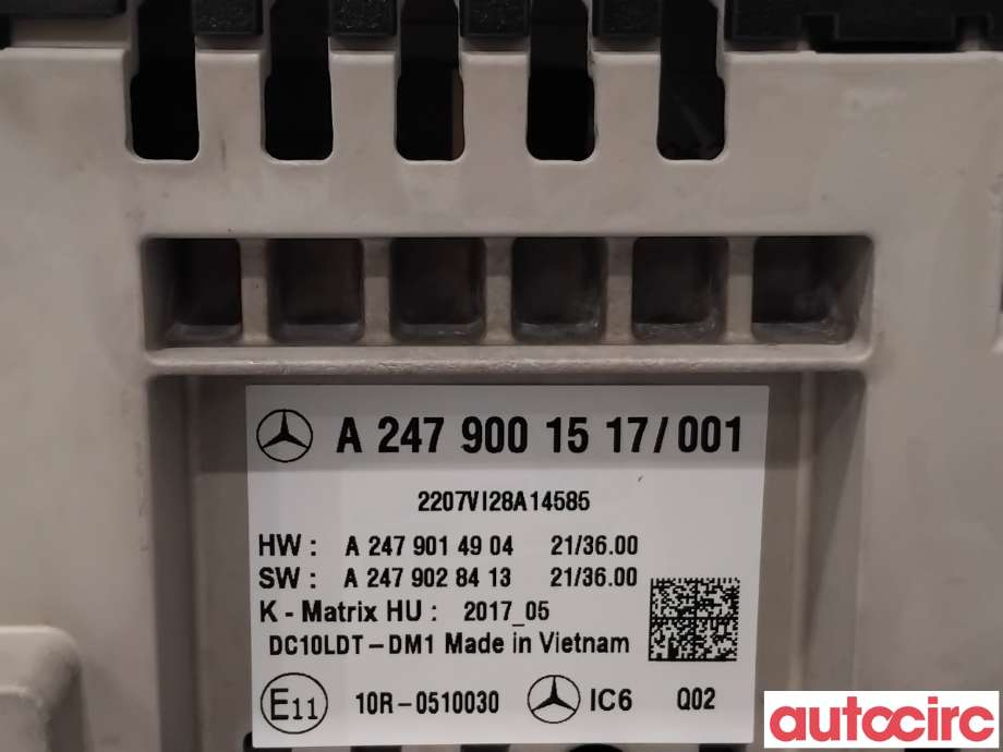 Instrumentpanel til Mercedes EQC 2019-->>  (MERCEDES|A2479001517|)