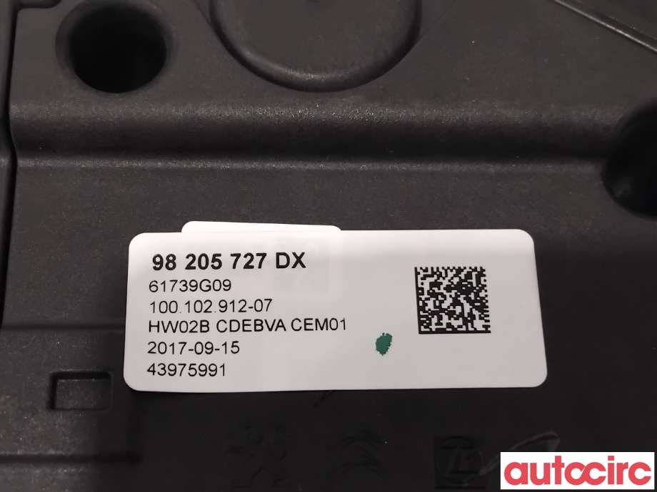 Girstang/girvelger automat til Peugeot 5008 2017-->> (Type II)  (PEUGEOT|98205727DX|100102912-07)