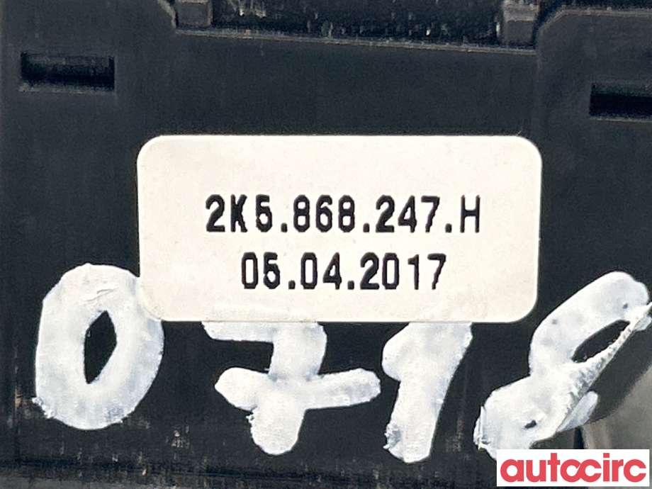 Bryter ruteheis til VW Caddy 2015-2020 (Type III, Fase 3)  (VOLKSWAGEN|1K3959857)