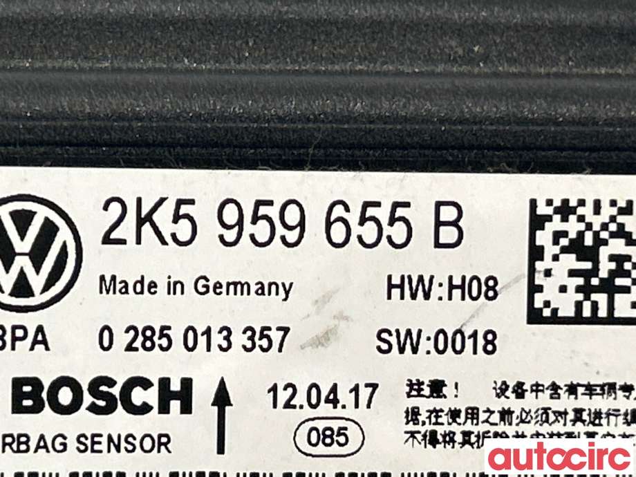 Airbag elektronikk til VW Caddy 2015-2020 (Type III, Fase 3)  (VOLKSWAGEN|2K5959655B)