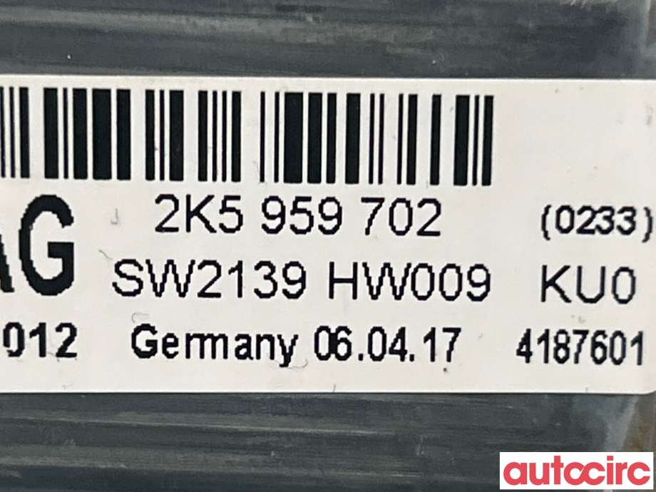 Ruteheis høyre foran til VW Caddy 2015-2020 (Type III, Fase 3)  (VOLKSWAGEN|2K5959702AZ04)