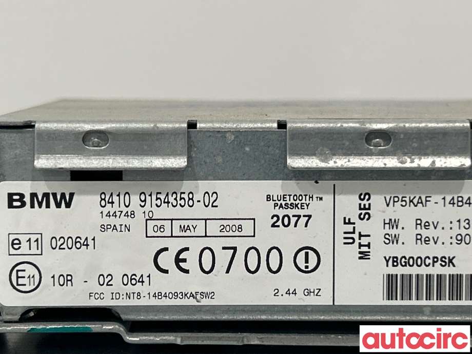 Styreenhet bluetooth til BMW X3 2007-2010 (Fase 2) (E83) (E83) (BMW|84109154358)