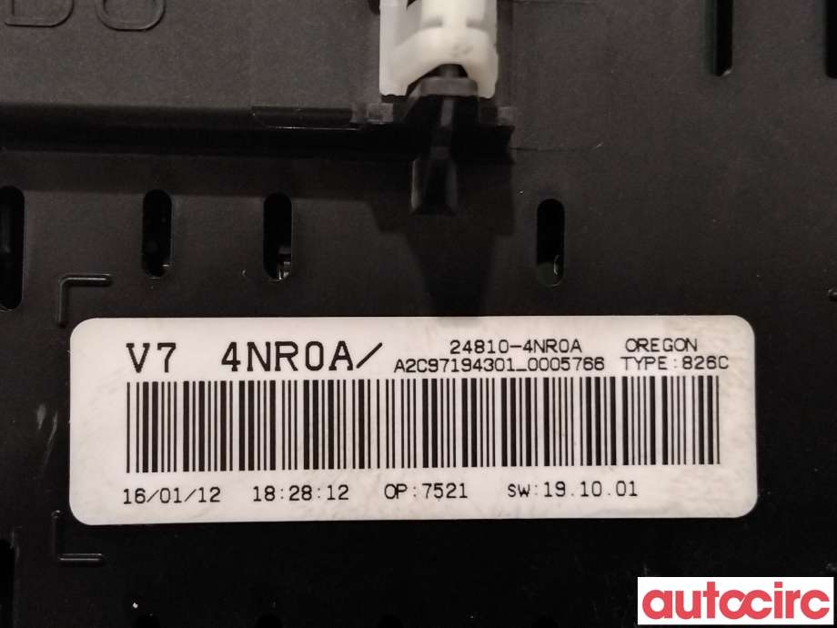 Instrumentpanel til Nissan Leaf 2011-2017 (Type I)  (NISSAN|248104NR0A|A2C97194301|24810-4NR0A)