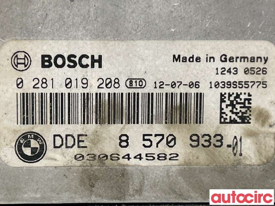 Styreenhet motor til BMW 3-Serie 2012-2018 (F30/F31/F34) (F30/F31/F34) (BMW|13618576341|0281019208|8570933)