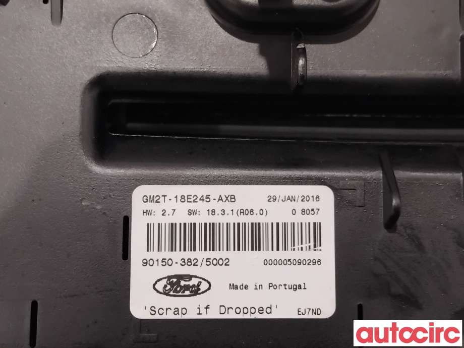 Varmeapparat betjening til Ford S-Max 2015-->> (Type II)  (FORD|2282540|90150-382|GM2T-18E245-AXB)