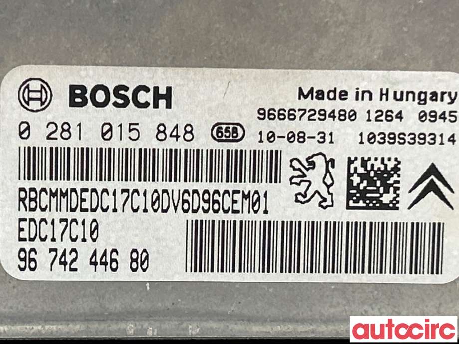 Styreenhet motor til Peugeot 207 2006-2012 (PEUGEOT|1944J7)
