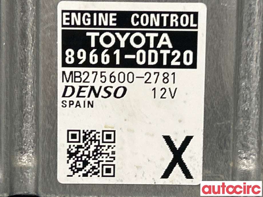 Styreenhet motor til Toyota Yaris 2014-2020 (Type III, Fase 2)  (TOYOTA|896610DT20||896610-DT20)