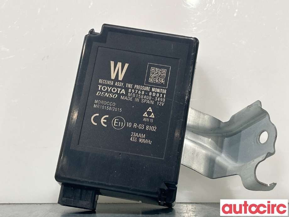 Sensor dekktrykk til Toyota Yaris, 2014-2020 (Type III, Fase 2)  (TOYOTA|897600D011)