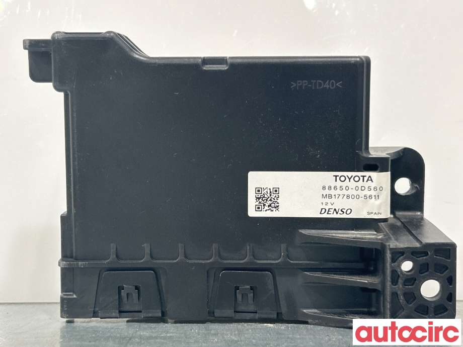 Styreenhet klima/aircondition til Toyota Yaris, 2014-2020 (Type III, Fase 2)  (TOYOTA|886500D560)