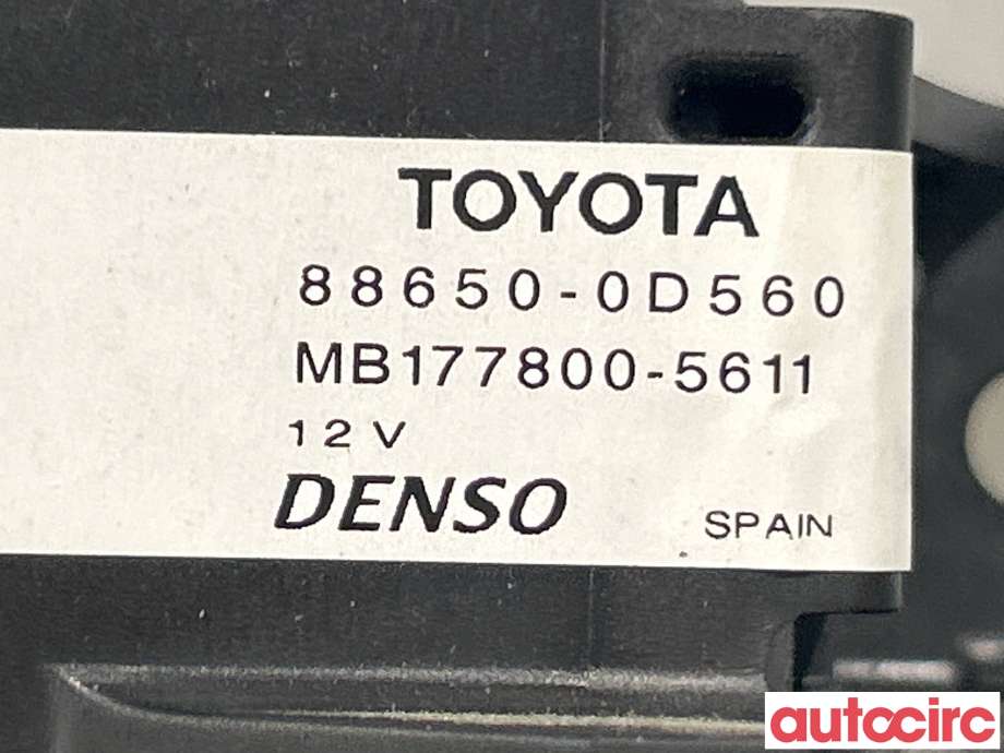Styreenhet klima/aircondition til Toyota Yaris 2014-2020 (Type III, Fase 2)  (TOYOTA|886500D560)