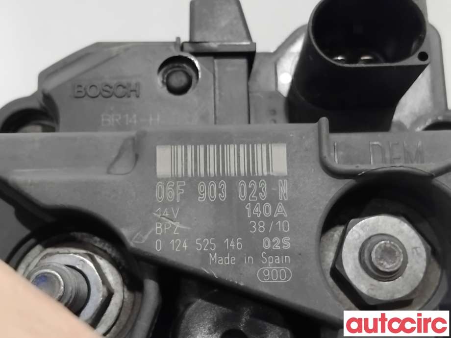 Dynamo til Škoda Superb 2008-2015 (Type II)  (SKODA|06F903023FX|0124525146|06F903023N)
